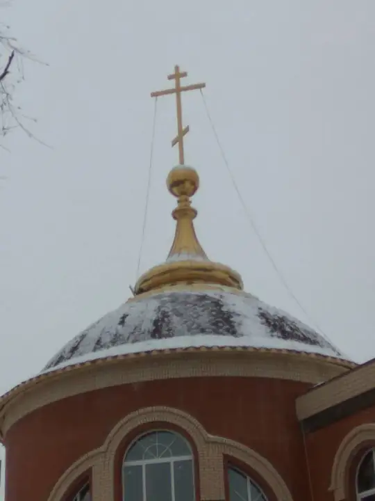 Православная гимназия им. свт. Питирима — Купол установлен на барабан